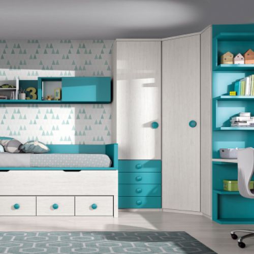 dormitorios juveniles formas19 camas compactas f009