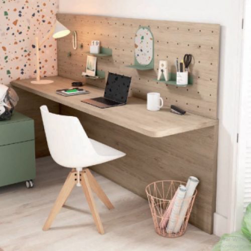 mesa de escritorio con panel flat